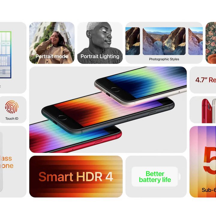 iPhone SE 2022 specification list.