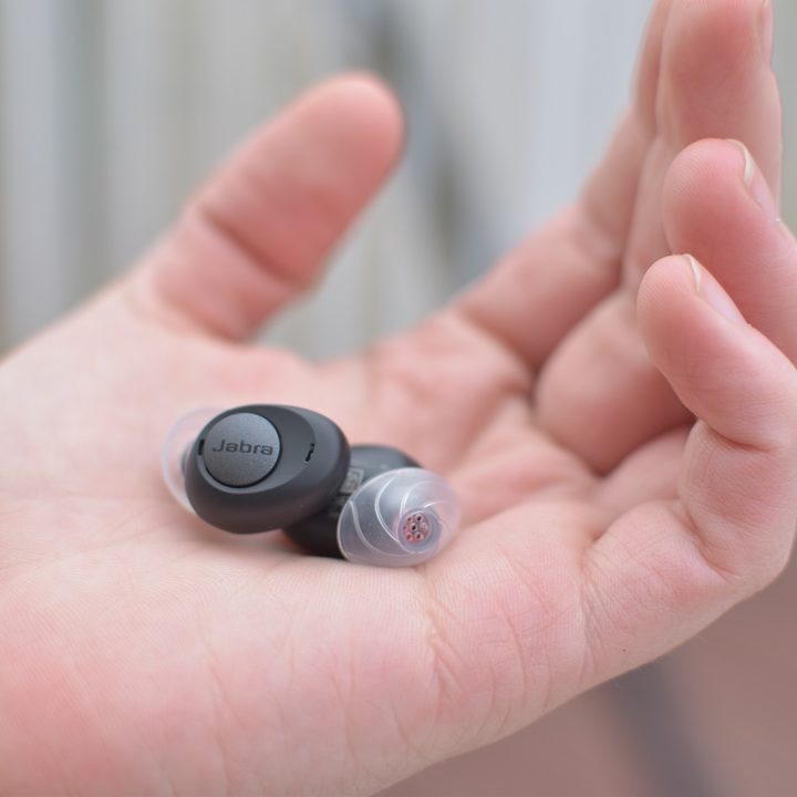 Jabra Enhance Plus earbuds are tiny.