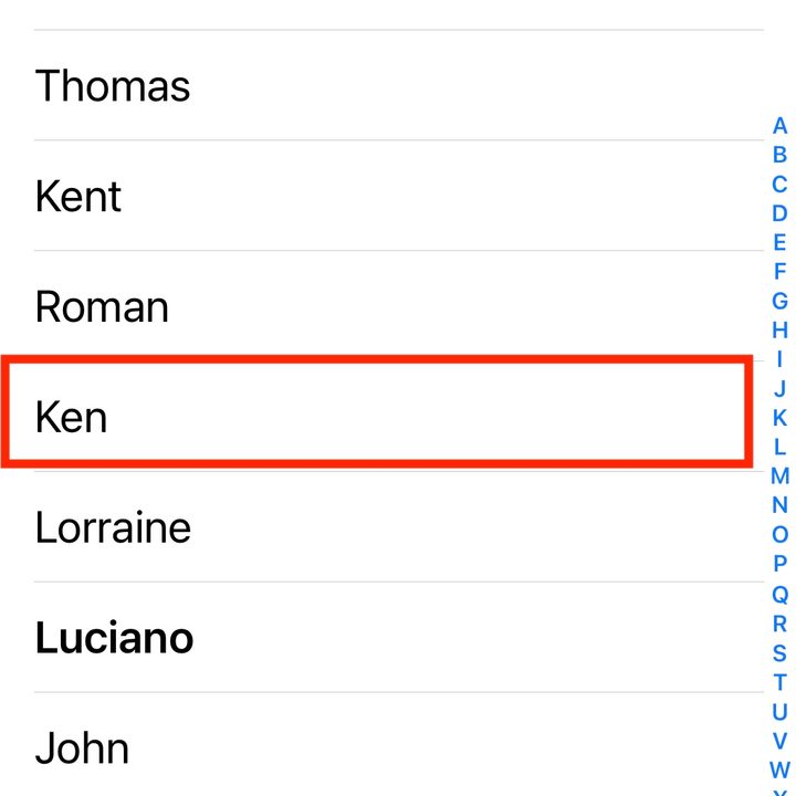 iPhone legacy contact list.