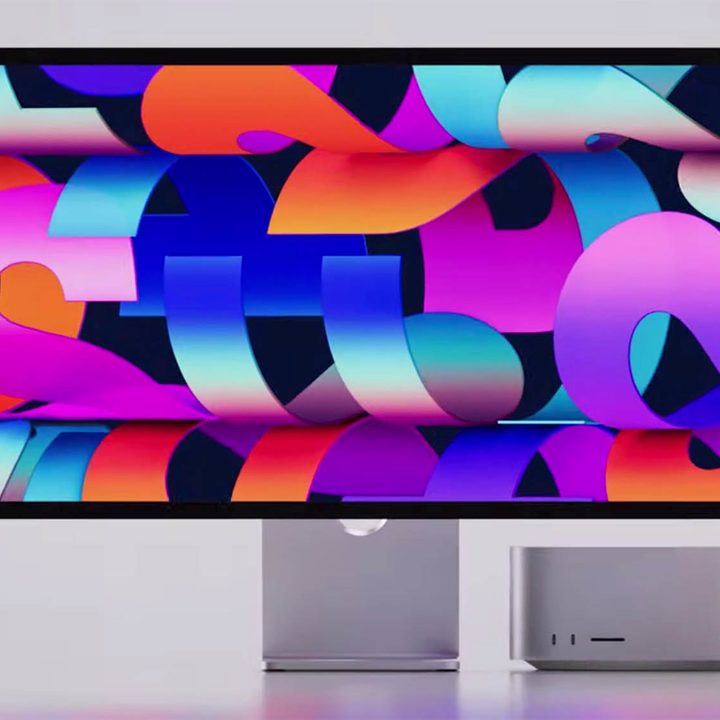 Apple Mac Studio desktop and Studio Display.