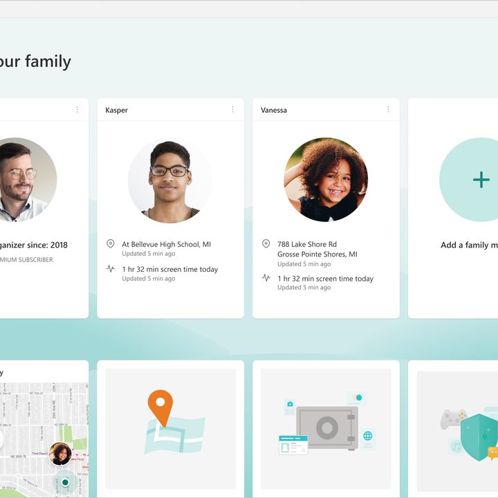 Microsoft's Family app is a hub for your relatives.