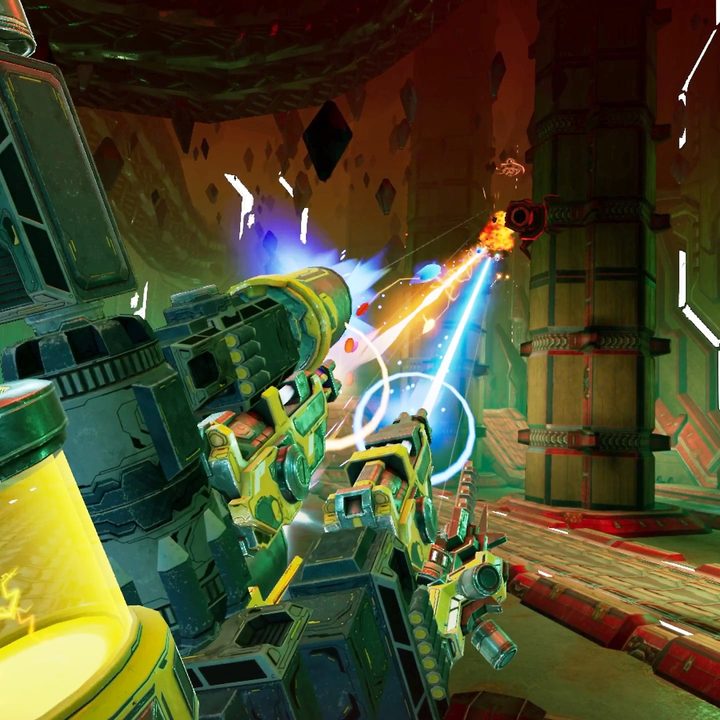 A massive gun in Mothergunship: Forge.