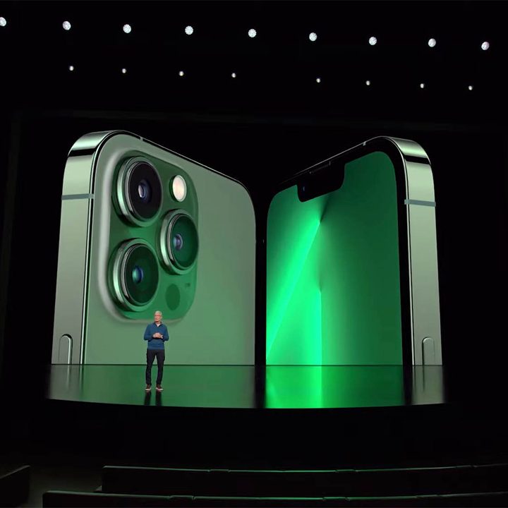 The new iPhones get a new green hue.