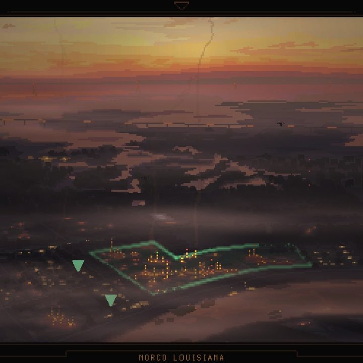 Norco's map is shown from above.