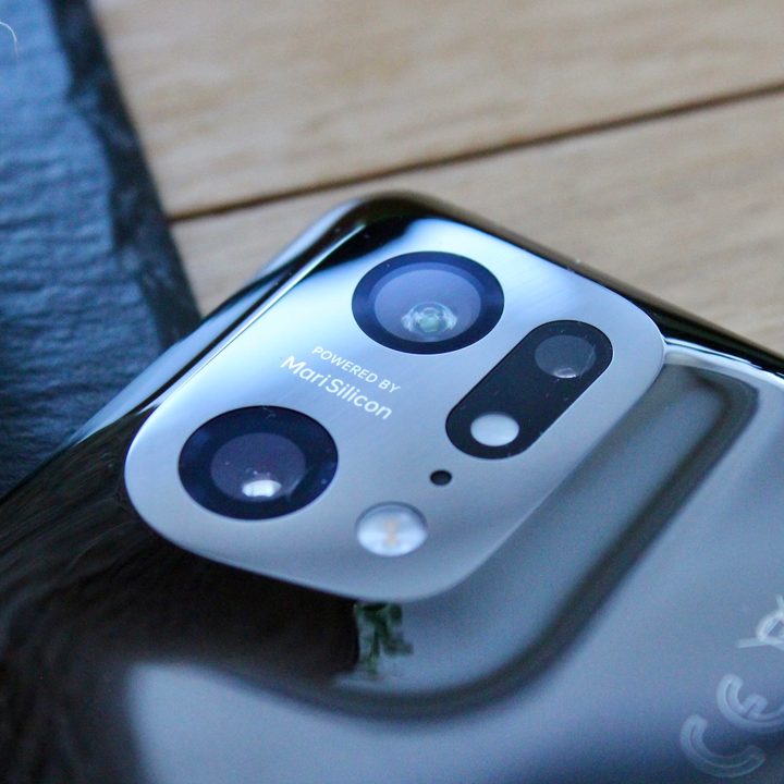 MariSilicon X branding is visible in this close-up look at the Oppo Find X5 Pro's camera.