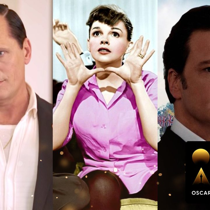 10 Mistakes the Academy Will Never Live Down image featuring Viggo Mortensen, Judy Garland, and Colin Firth.