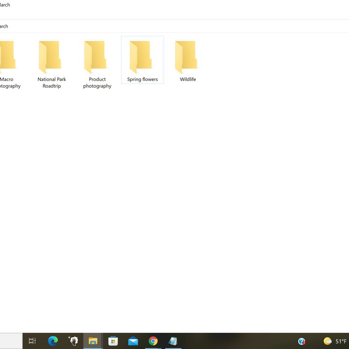 An example of my filing system with folders labeled according to content.