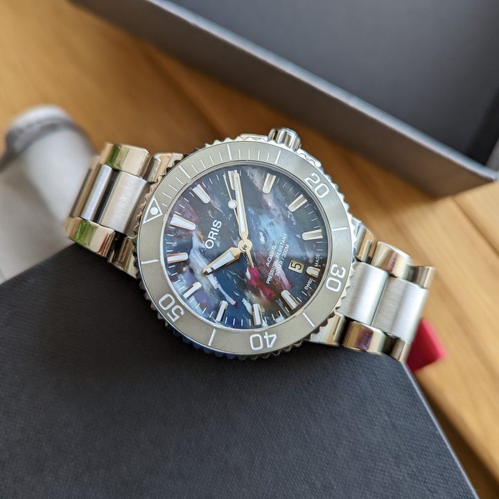 Photo of an Oris watch taken with the Pixel 6 Pro.