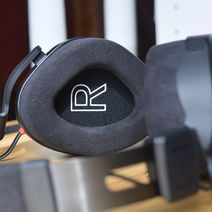 Close-up of the Rode NTH-100's padded ear cushion.