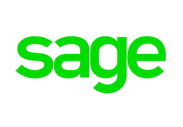 The Sage accounting logo on a white background.