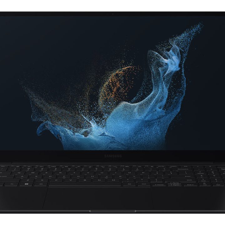 A product listing showing an Samsung Arc Alchemist-based laptop on a white background.