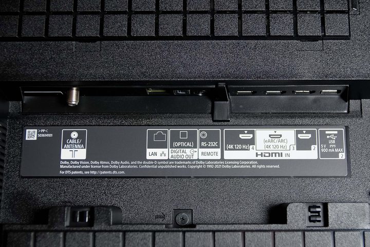 Sony Bravia X95K hdmi ports.