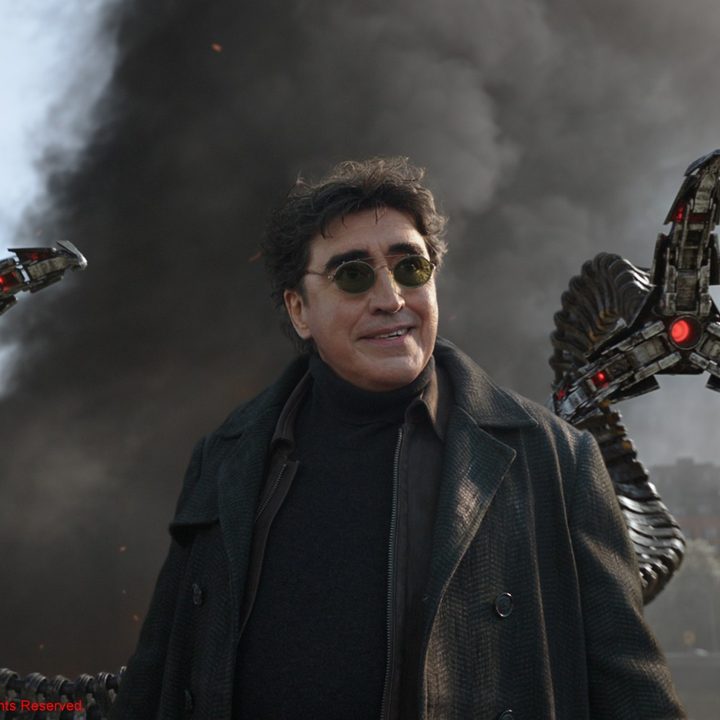 Alfred Molina as Doctor Octopus in a scene from Spider-Man: No Way Home.