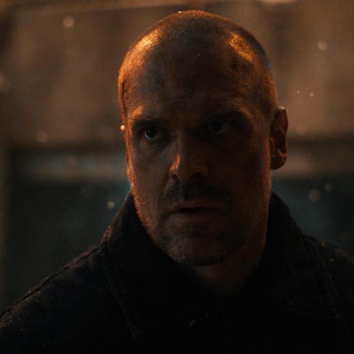 David Harbour in Stranger Things 4.