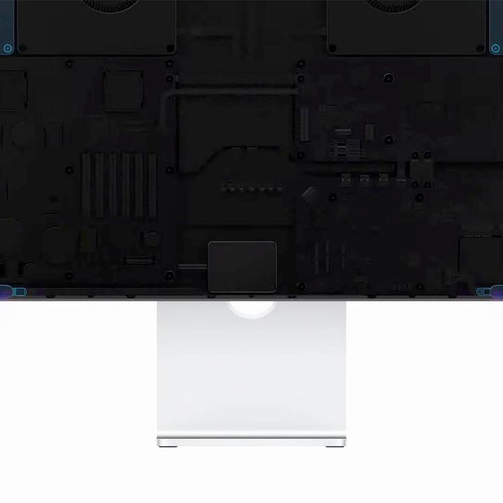 Apple Studio Display speakers.