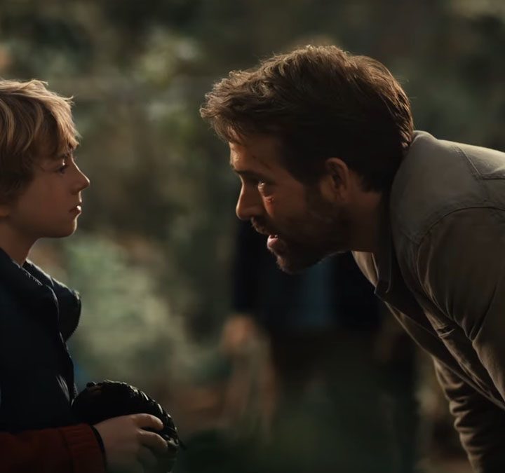 Walker Scobell and Ryan Reynolds in The Adam Project.