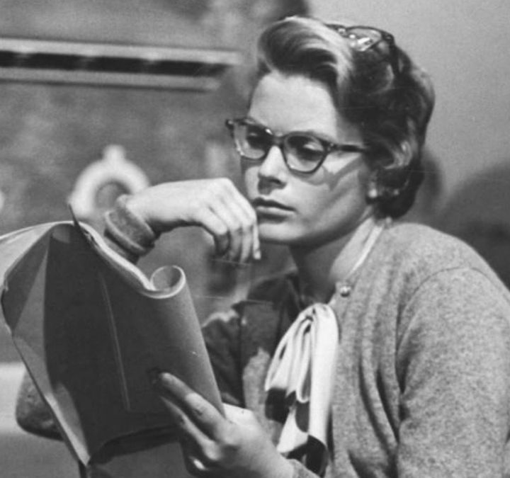 Grace Kelly reading a book in The Country Girl.