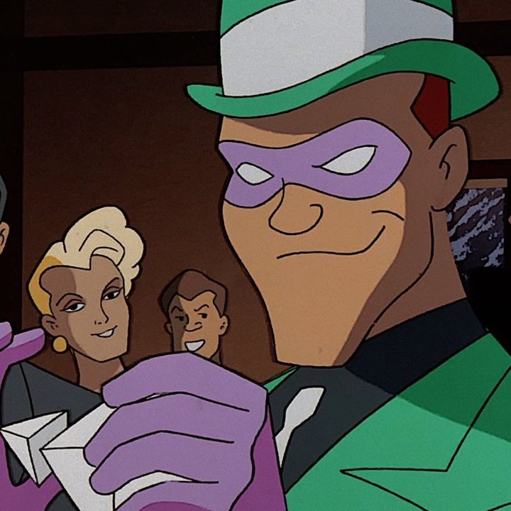 The Riddler plays with origami in Batman: The Animated Series.