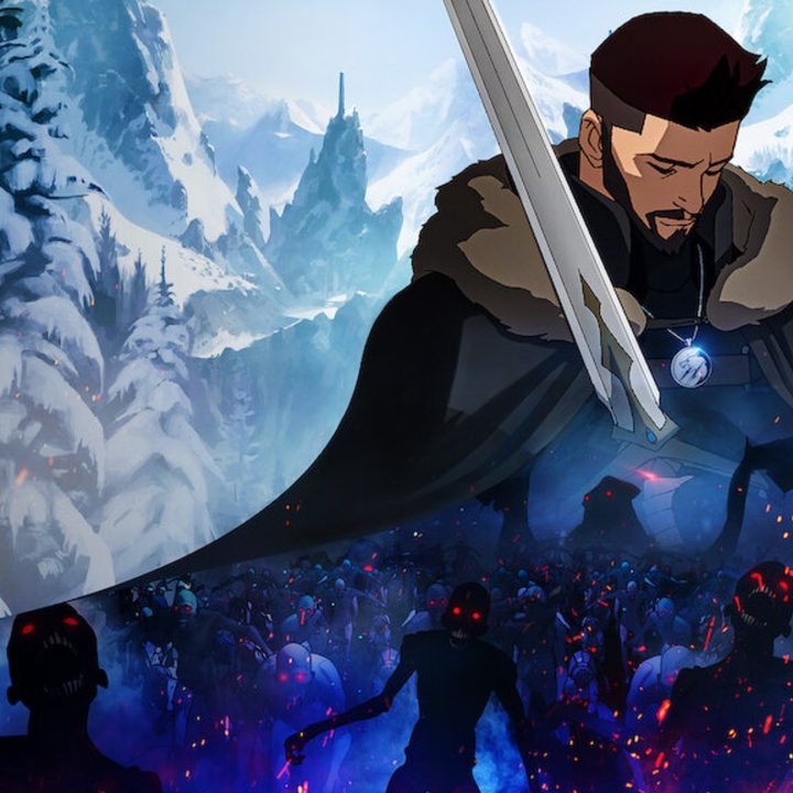 Vesemir in a promo poster for The Witcher: Nightmare of the Wolf.