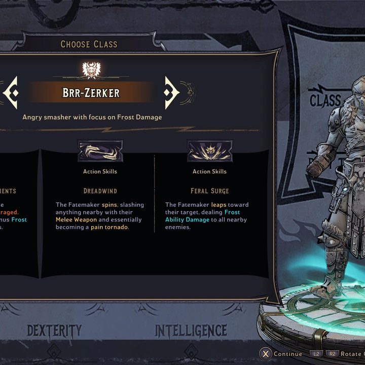 The Brr-Zerker class from Tiny Tina's Wonderlands.