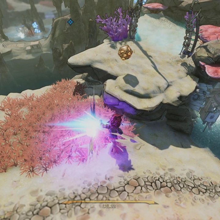 A player punches away an approaching NPC.