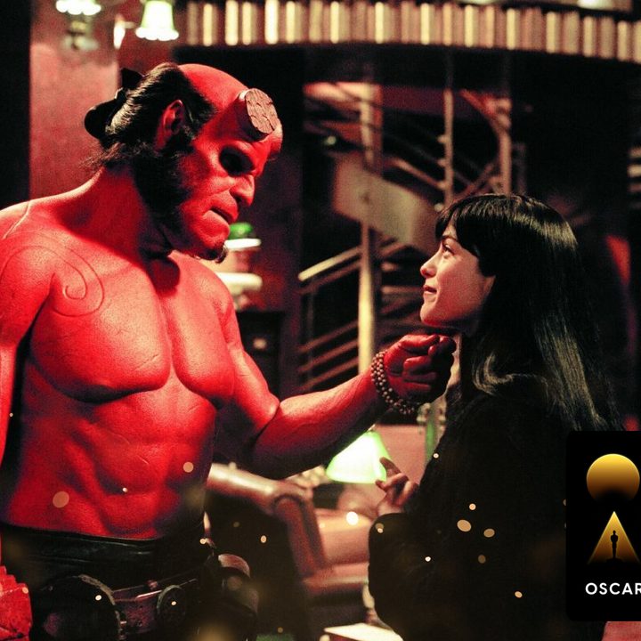 A still from Hellboy (2004) with an Oscars Week 2022 badge in the bottom-right corner.