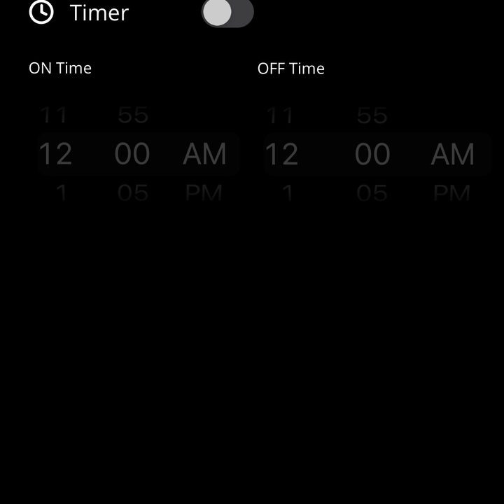 The Twinkly App lets you set automatic schedules.