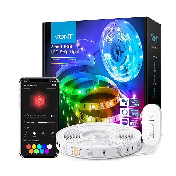 Vont Smart Led Light Strip kit with everything including mobile app.