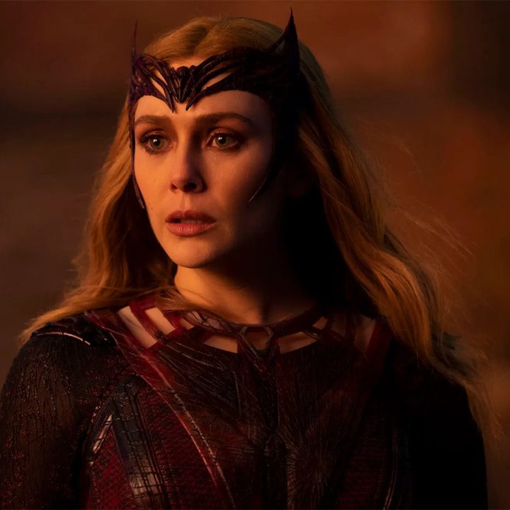 Elizabeth Olsen as Wanda Maximoff.