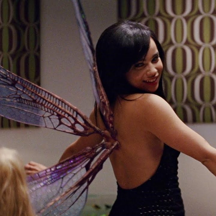 Angel shows off her wings in X-Men: First Class.