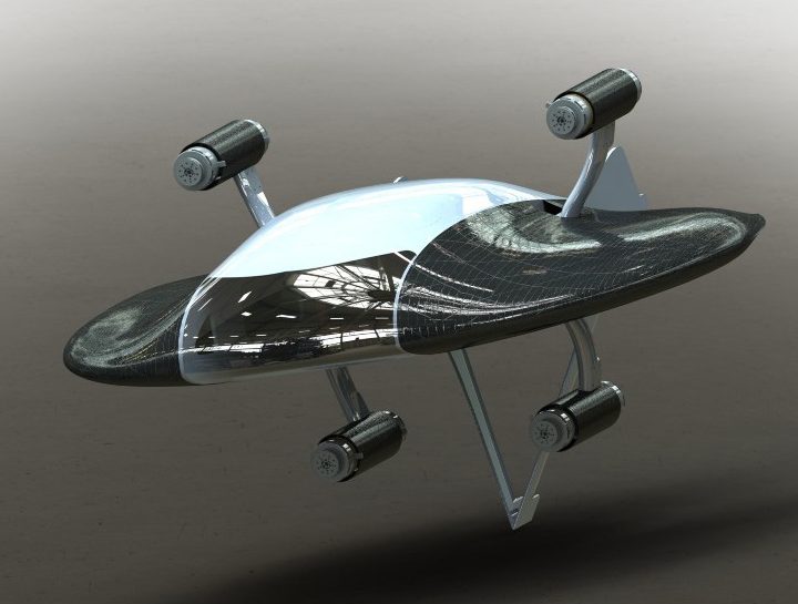 A possible future design of the Zeva Zero flying machine.