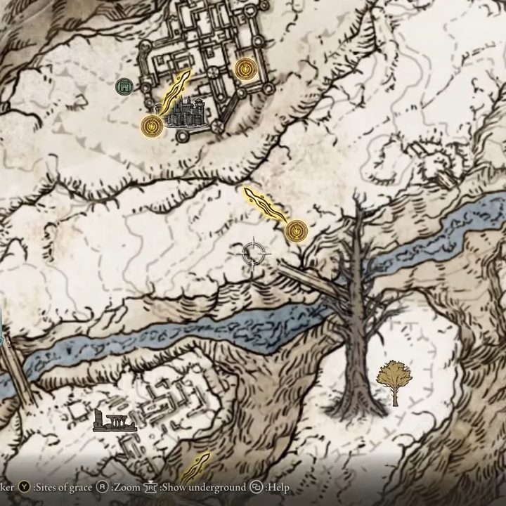 A map of the Mountaintop of the giants.