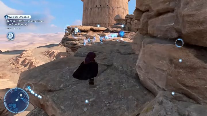 Qui gon near Jaba's palace.