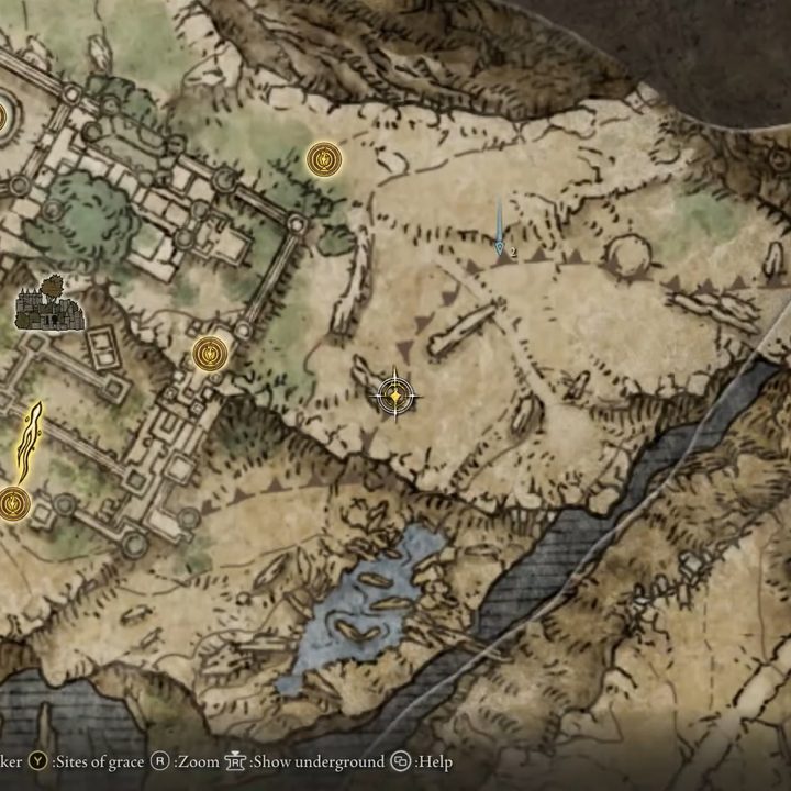 A map of a castle.