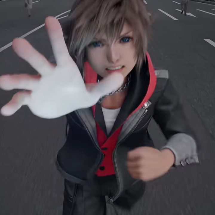 Sora reaching out for his Keyblade.