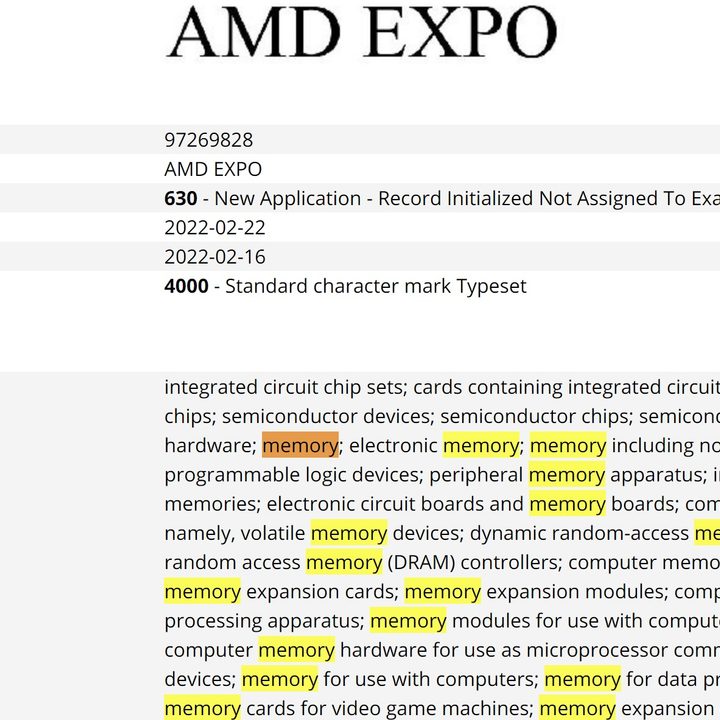 AMD EXPO trademark information.