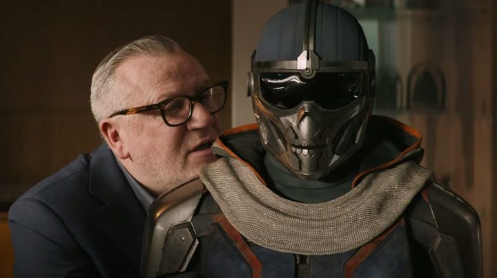 General Dreykov talking to Taskmaster in Black Widow (2021).
