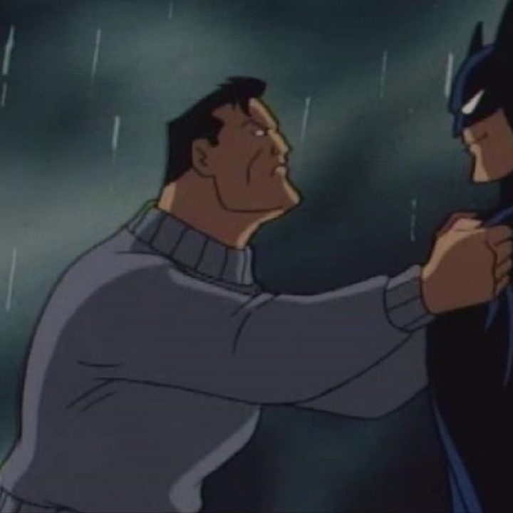 Bruce Wayne confronting Batman in Perchance to Dream.