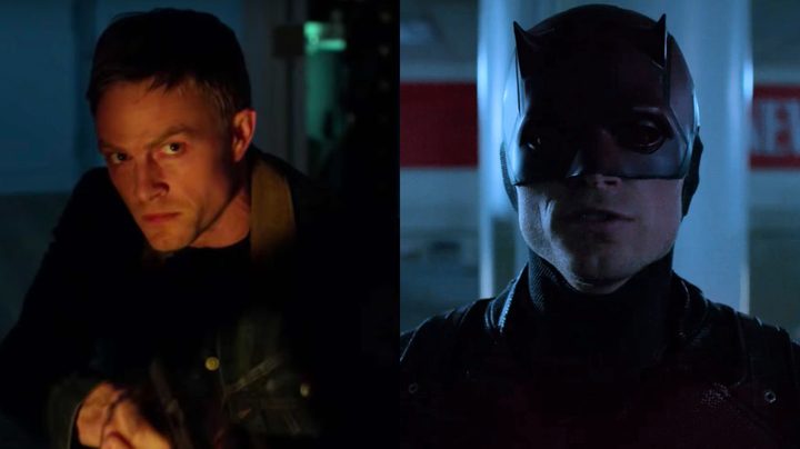 Split image of Bullseye and Daredevil in Daredevil.