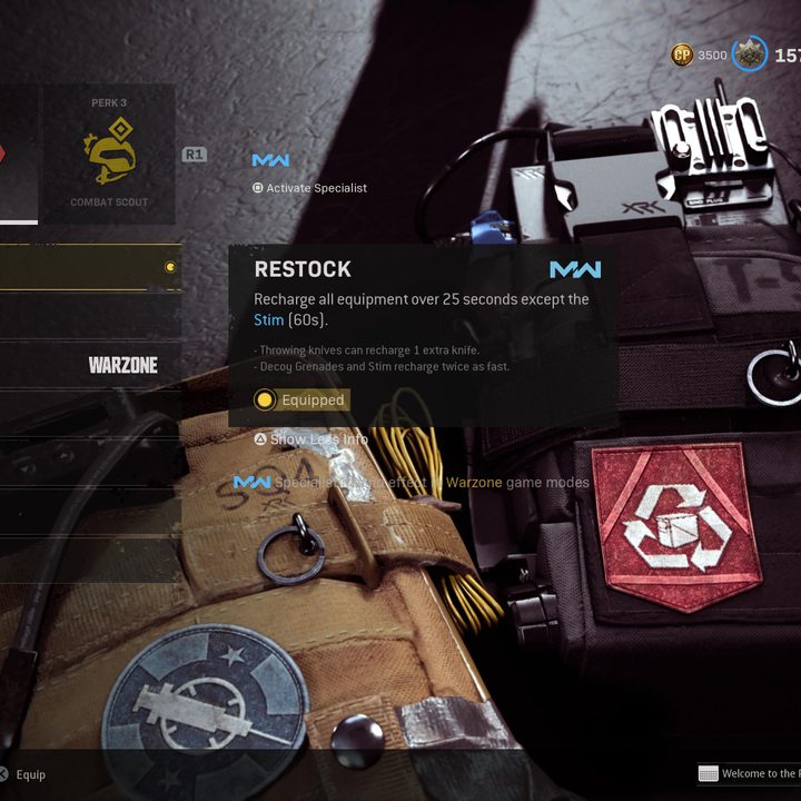 Restock perk in Call of Duty: Warzone.