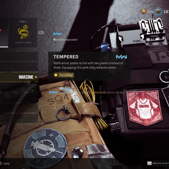 Tempered perk in Call of Duty: Warzone.