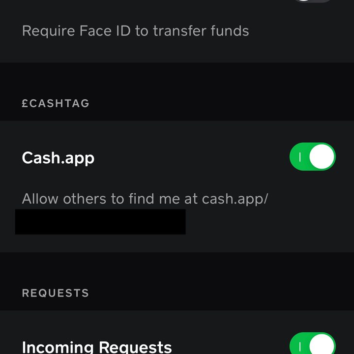 Cash App turn on Security Lock on iPhone.