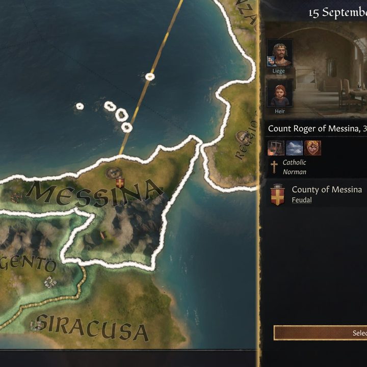 Count Roger of Messina from Crusader Kings III.