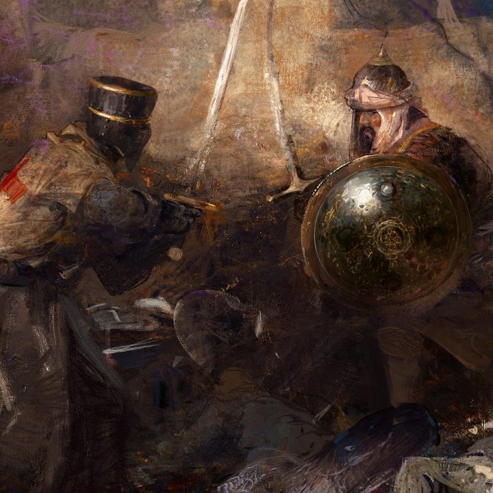 Two faction square off in Crusader Kings III.