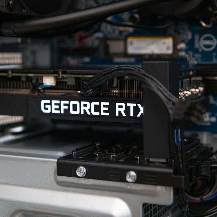 The graphics card inside the Dell XPS Desktop.