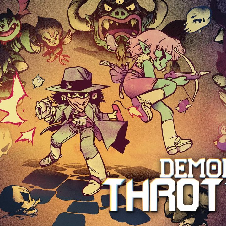 A cowboy and vampire fight demons in Demon Throttle.