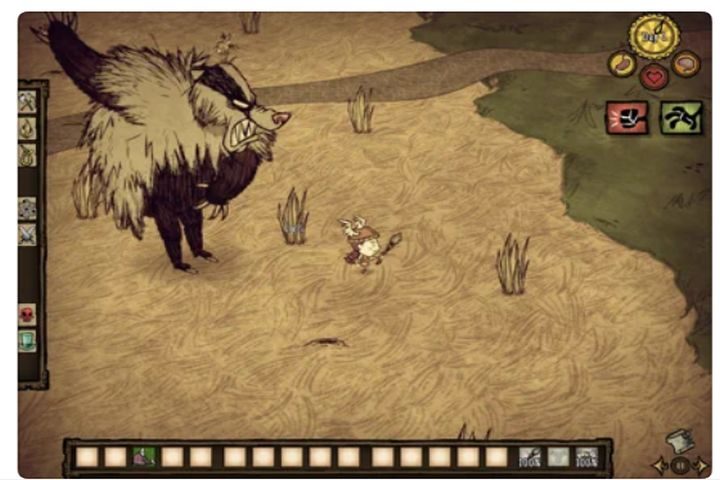Don't Starve: Pocket Edition on iPad Pro.