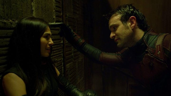 Elektra and Matt unmasked with each other in Daredevil season 2.
