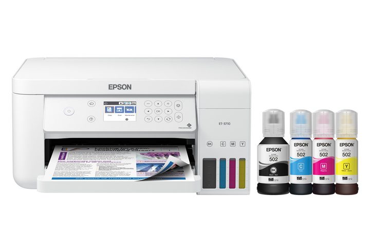 The Epson EcoTank ET-3710 All-in-One Supertank Printer on white background.