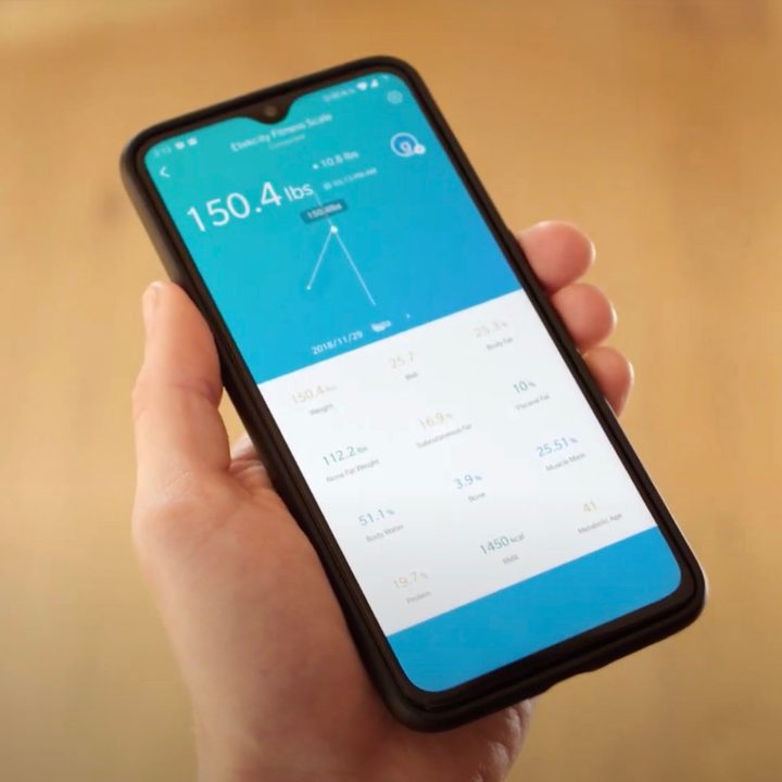 ESF00+ Smart Fitness Scale iPhone app.